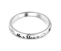 Me+You Silver Rings NSR-972n